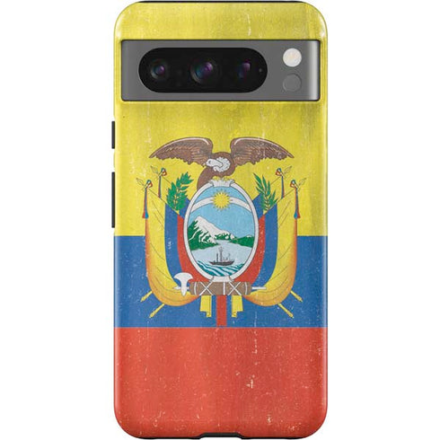 Ecuador Flag Distressed Google Pixel 8 Pro Impact Case